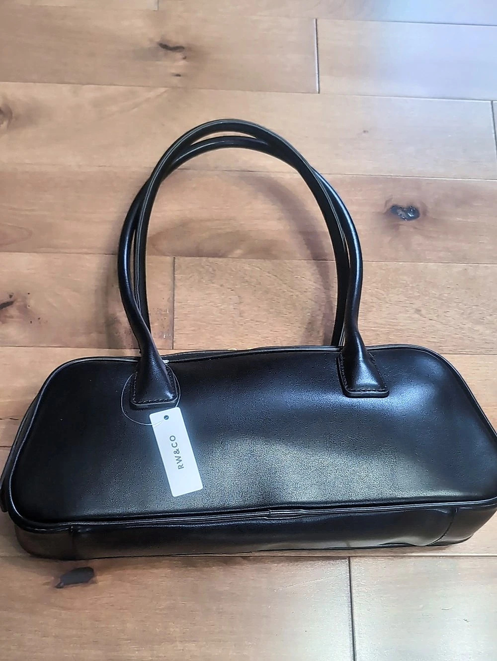 RW&CO  Structured Black Shoulder Bag - New